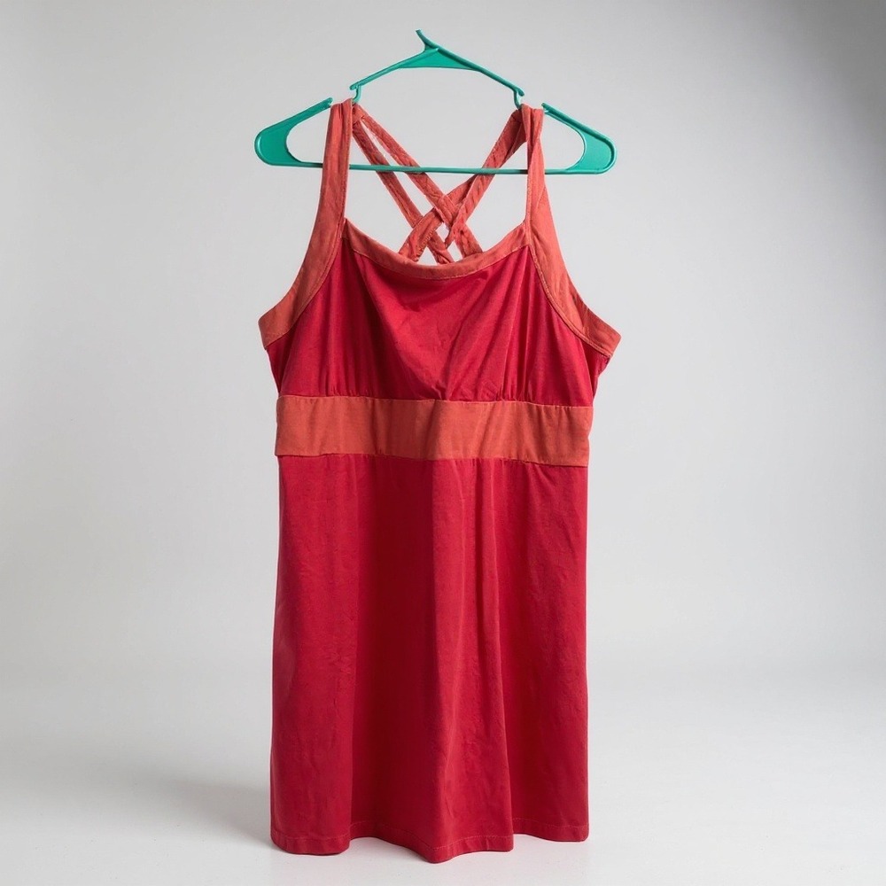 Cabela's Coral Pink Dress XL Sleeveless Athletic‎ Casual Sundress Criss Cross